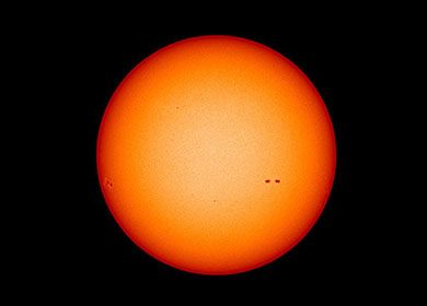 The sun. Courtesy of NASA.